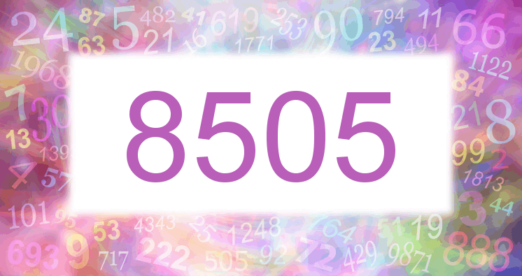 Träume mit einer Nummer 8505 rosa Bild