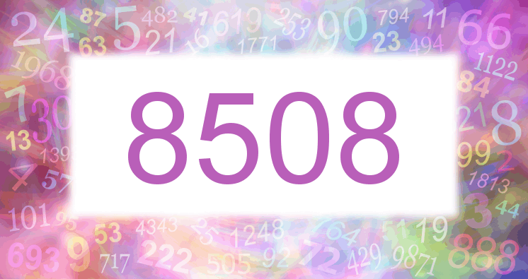 Träume mit einer Nummer 8508 rosa Bild
