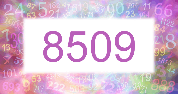 Träume mit einer Nummer 8509 rosa Bild