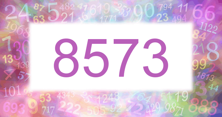 Träume mit einer Nummer 8573 rosa Bild