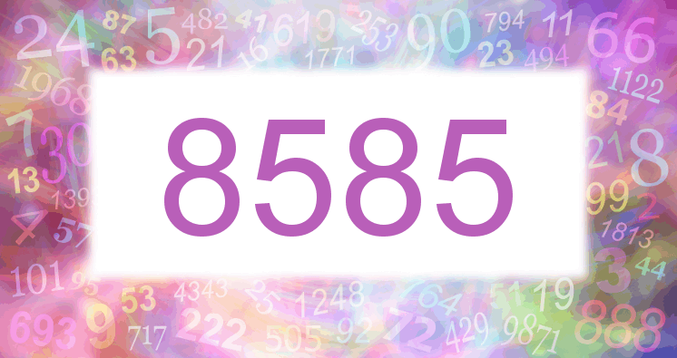 Träume mit einer Nummer 8585 rosa Bild