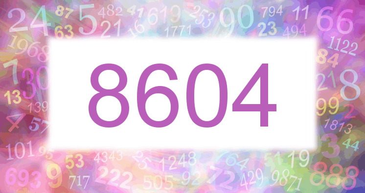 Träume mit einer Nummer 8604 rosa Bild