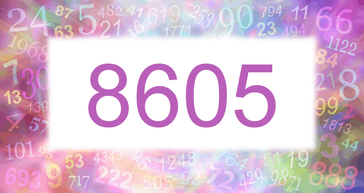 Träume mit einer Nummer 8605 rosa Bild