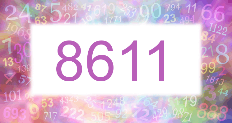 Träume mit einer Nummer 8611 rosa Bild