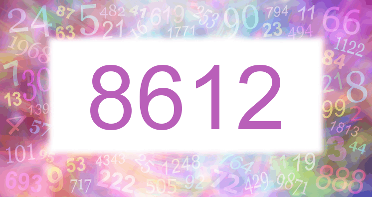 Träume mit einer Nummer 8612 rosa Bild