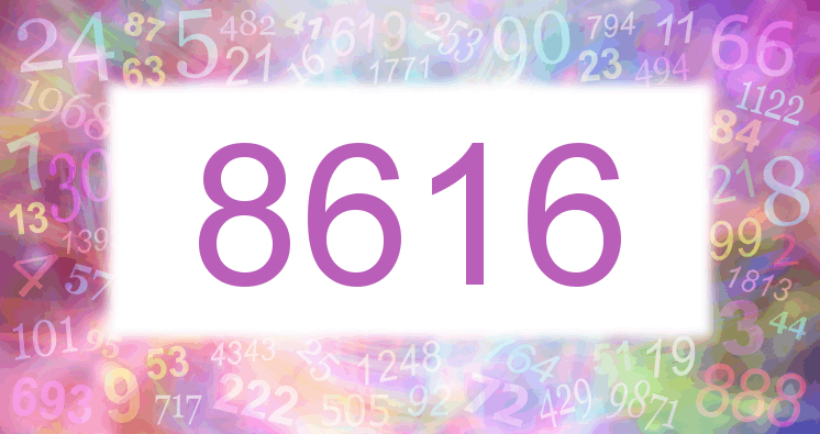 Träume mit einer Nummer 8616 rosa Bild