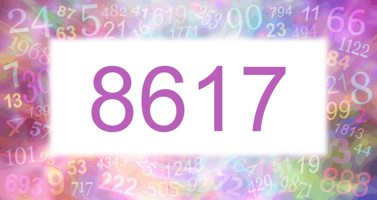 Träume mit einer Nummer 8617 rosa Bild