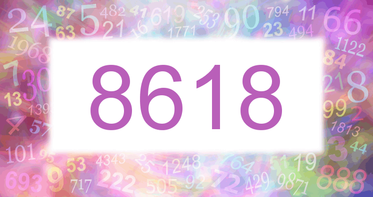 Träume mit einer Nummer 8618 rosa Bild