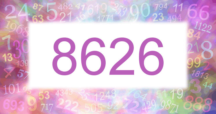 Träume mit einer Nummer 8626 rosa Bild