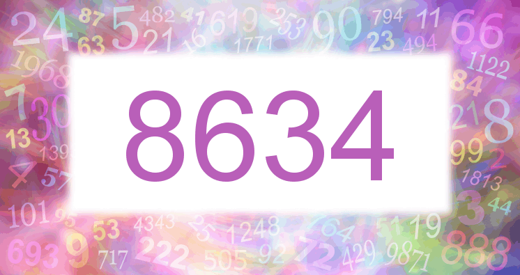 Träume mit einer Nummer 8634 rosa Bild
