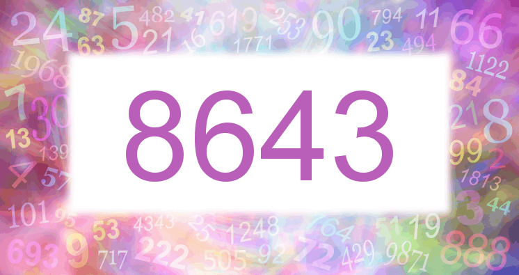 Träume mit einer Nummer 8643 rosa Bild