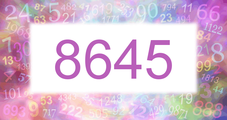 Träume mit einer Nummer 8645 rosa Bild