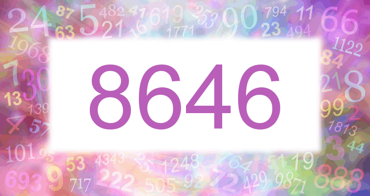 Träume mit einer Nummer 8646 rosa Bild