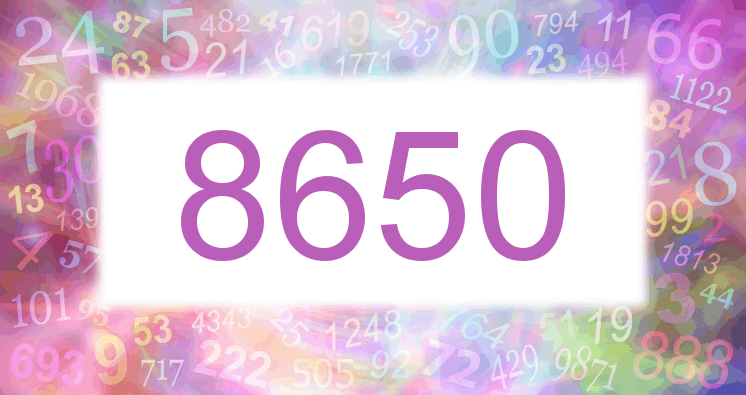 Träume mit einer Nummer 8650 rosa Bild