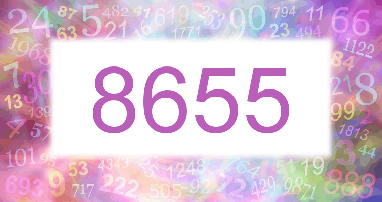 Träume mit einer Nummer 8655 rosa Bild