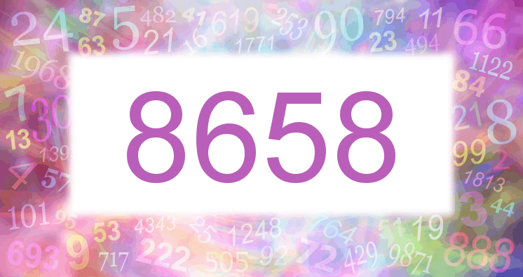 Träume mit einer Nummer 8658 rosa Bild