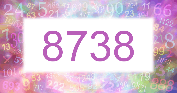 Dreams about number 8738