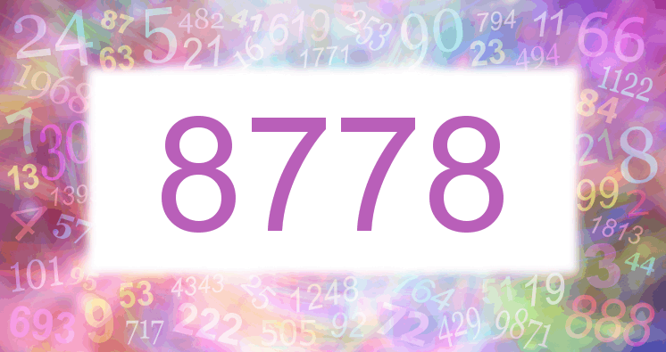 Dreams about number 8778