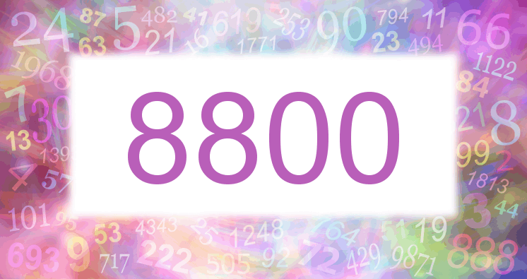 Träume mit einer Nummer 8800 rosa Bild