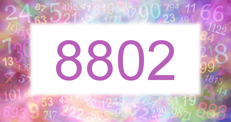 Träume mit einer Nummer 8802 rosa Bild