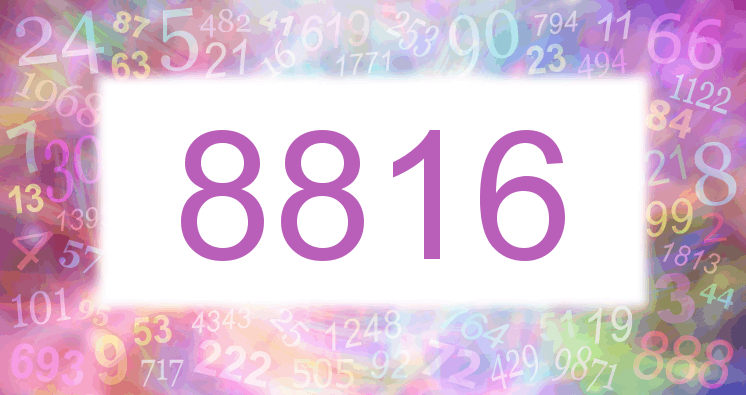 Dreams about number 8816