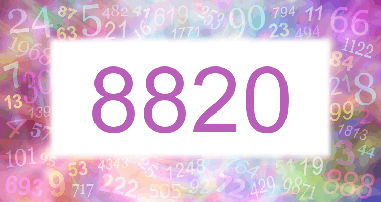 Dreams about number 8820