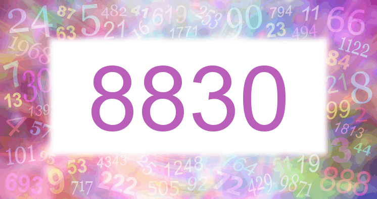 Dreams about number 8830