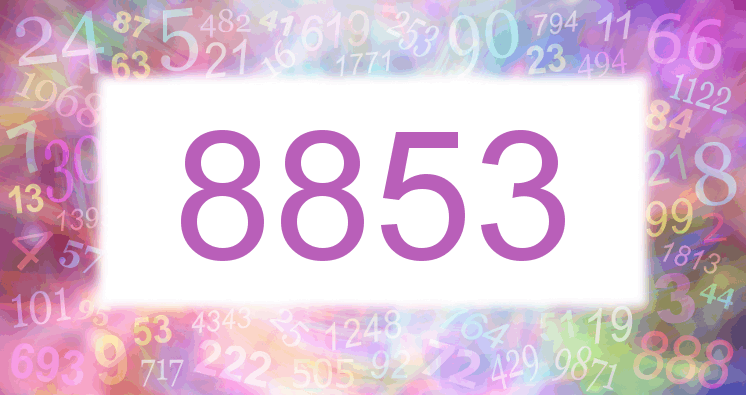 Träume mit einer Nummer 8853 rosa Bild