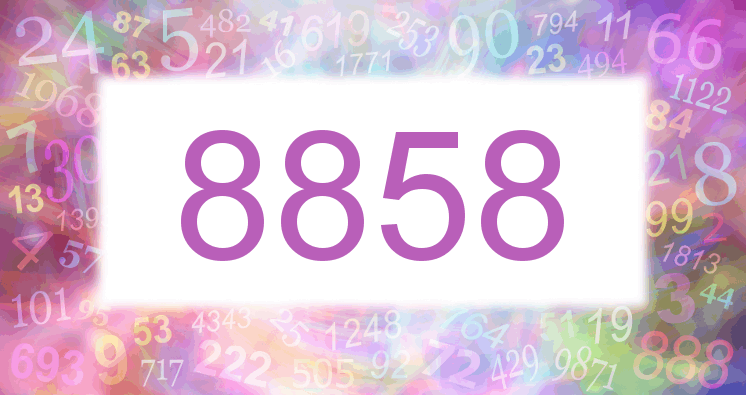 Träume mit einer Nummer 8858 rosa Bild