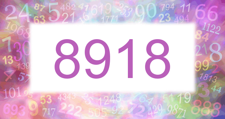Träume mit einer Nummer 8918 rosa Bild