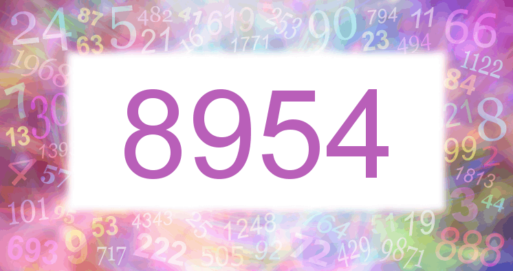 Dreams about number 8954