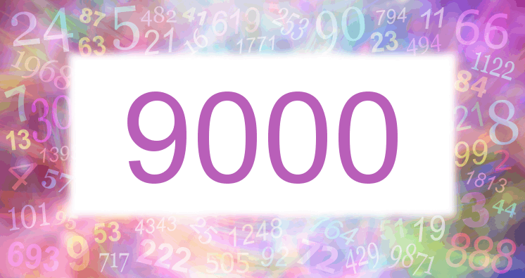 Sueños con número 9000 imagen lila