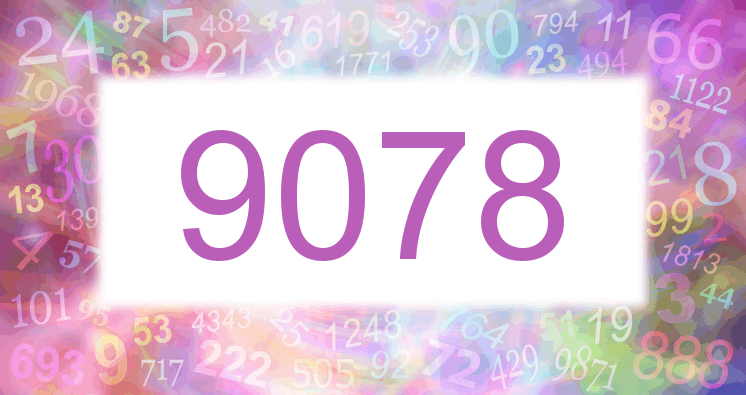Träume mit einer Nummer 9078 rosa Bild