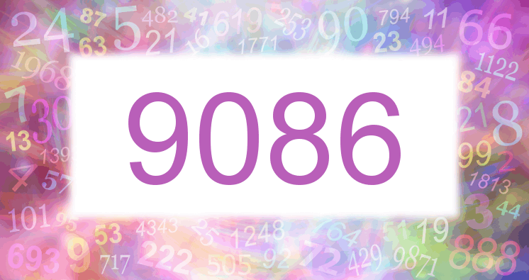 Träume mit einer Nummer 9086 rosa Bild