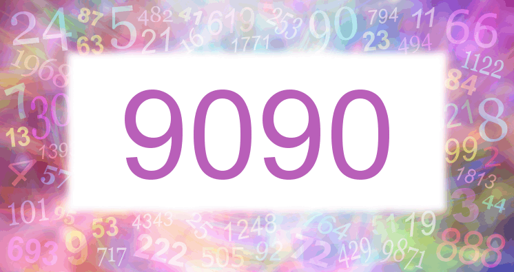 Träume mit einer Nummer 9090 rosa Bild