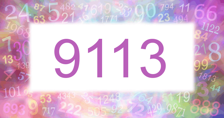 Träume mit einer Nummer 9113 rosa Bild