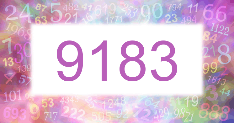 Träume mit einer Nummer 9183 rosa Bild