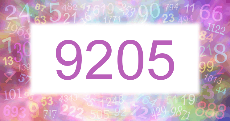 Dreams about number 9205