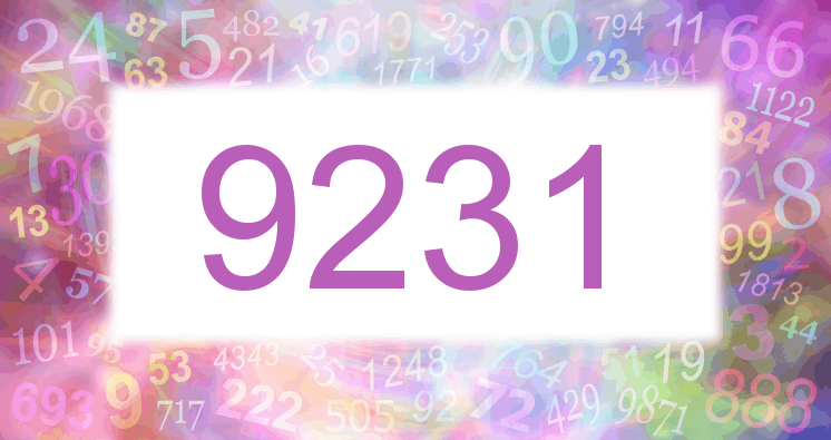 Dreams about number 9231