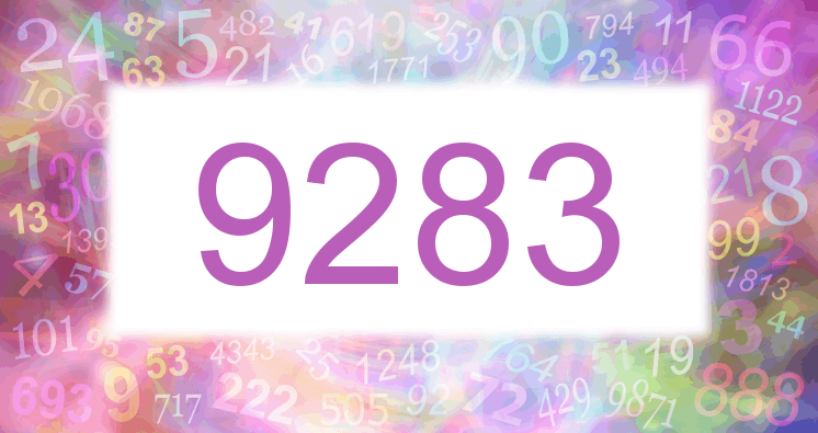 Dreams about number 9283