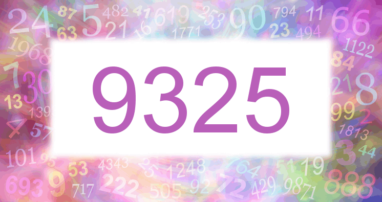 Dreams about number 9325