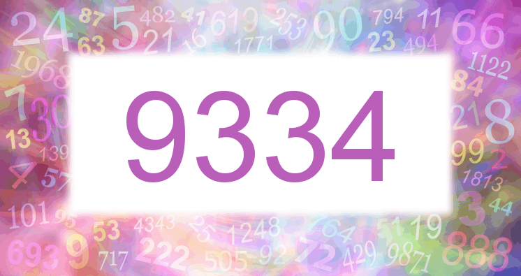 Dreams about number 9334