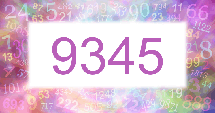 Dreams about number 9345
