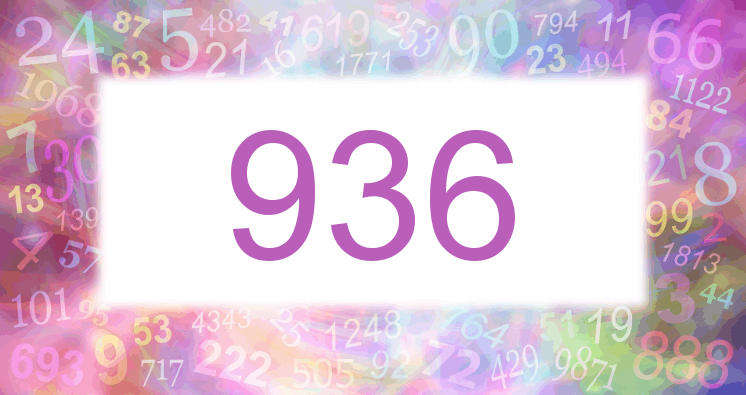Träume mit einer Nummer 936 rosa Bild