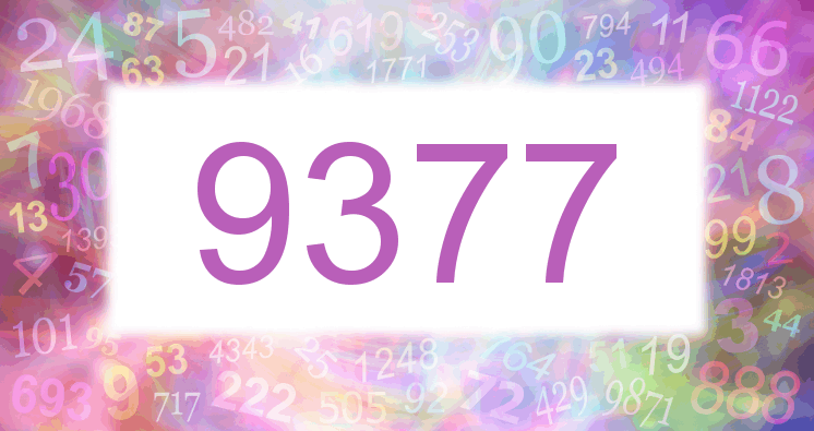 Dreams about number 9377