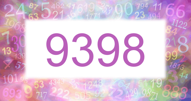 Träume mit einer Nummer 9398 rosa Bild