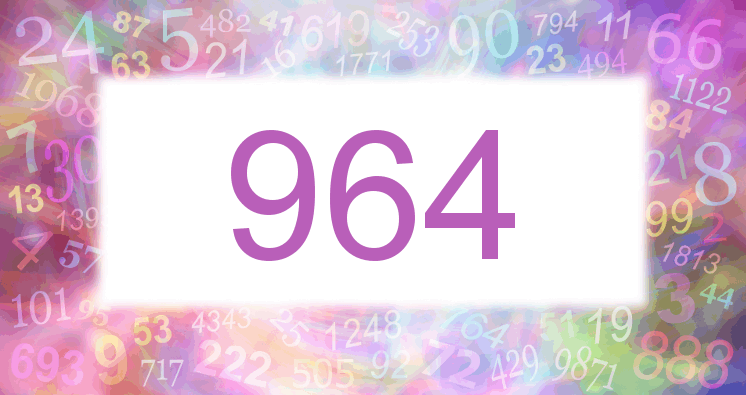 Träume mit einer Nummer 964 rosa Bild