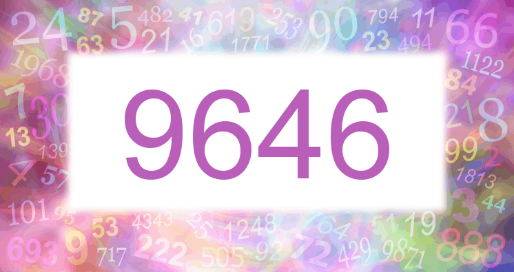 Träume mit einer Nummer 9646 rosa Bild