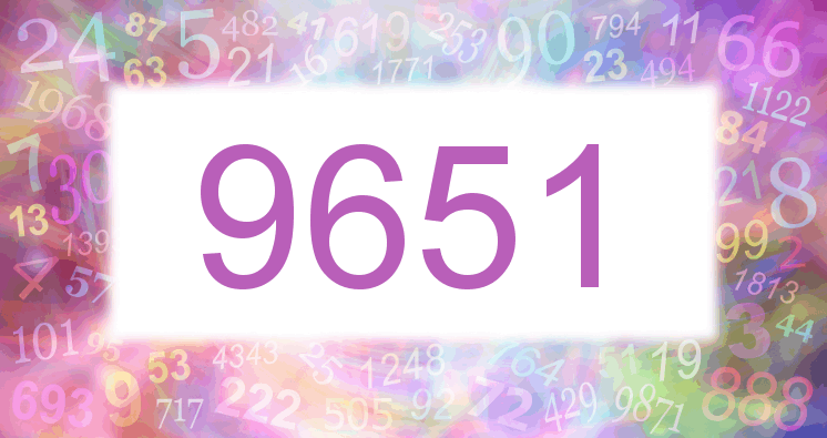 Dreams about number 9651