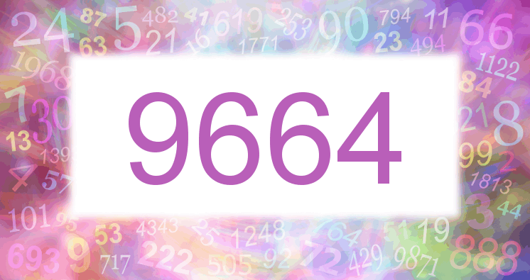Träume mit einer Nummer 9664 rosa Bild